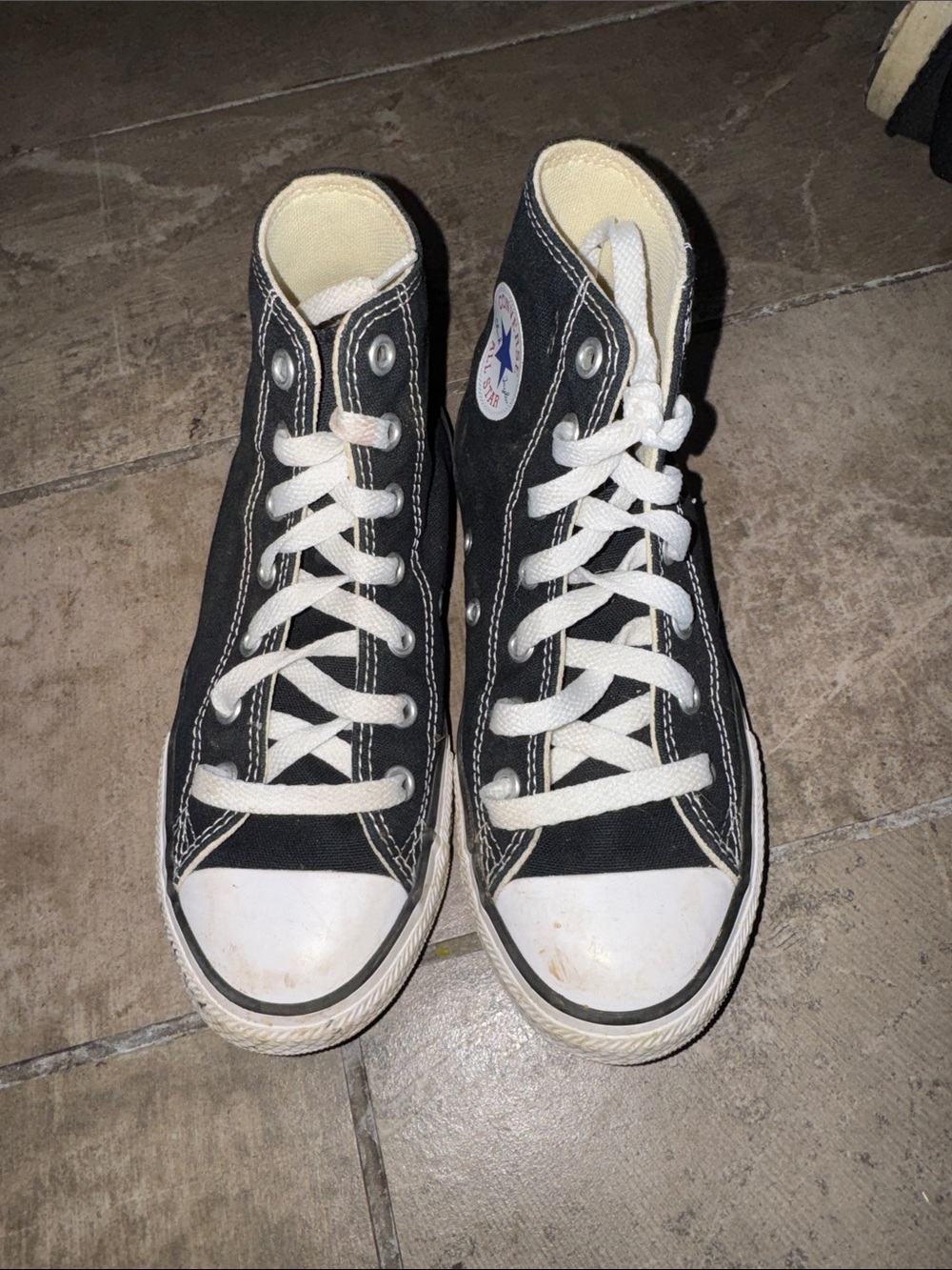 Converse Black and White High Top Sneakers